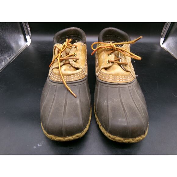 LL Bean Bean Boots Mens Size 9.5 Low Moc Boot Made in Maine GUC main image 5